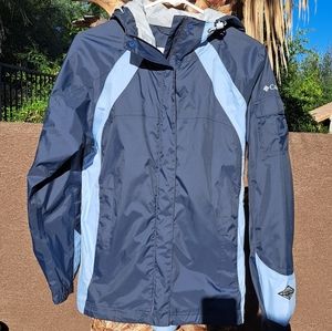 Columbia Women's Navy & Light Blue Jacket Size Small
